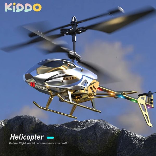 Hélicoptère RC 3.5CH 2.5CH Avion télécommandé Charge USB Résistant aux chutes Collision Avion sans fil Cadeaux pour la journée des enfants 231230