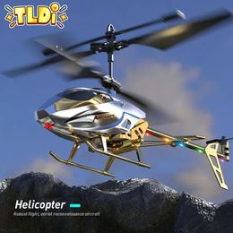 Helicóptero RC de juguete para niños, avión de Control remoto con luz, carga USB, avión radiocontrolado, regalo para niños 240118