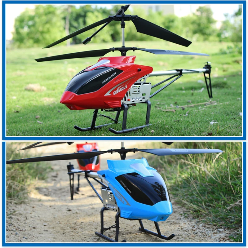 RC -helikopter met afstandsbediening extra duurzaam groot vliegtuig speelgoed voor kinderdronemodel Outdoor 3,5CH 80 cm vliegtuig grote helikoptero