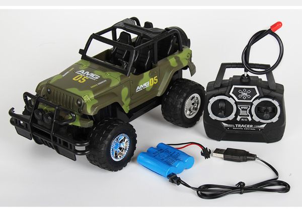 RC Jeep 1/22 Drift Speed Radio SUV camuflaje militar control remoto todoterreno vehículo volante RC Jeep vehículo coche de juguete