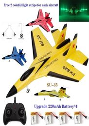 RC Plane SU35 Remote Glider Wingspan Radio Control Drones Airplanes RTF UAV Noël Childre