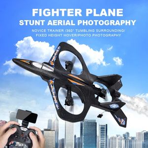 RC Vliegtuig met HD Camera 2.4G Radio Afstandsbediening Vliegtuigen Groothoek Camera 360 ° Tumbling RC Fighter EPP Schuim RC Speelgoed Kid Gift