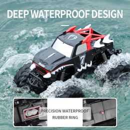 RC Robot 1 16 4WD OFF ROAD REMOCE COMMANDE VÉHICULE GRANDE ROUE AMPHIBIEL