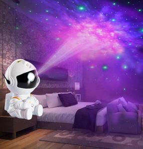 RC Robot Astronauta Proyector de estrellas Luz nocturna LED Cielo estrellado Lámpara de galaxia para la decoración del dormitorio del hogar Niños Valentine039s Daygift3501878