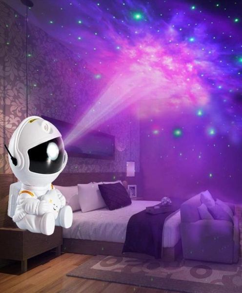 RC Robot Astronaute Étoile Projecteur Veilleuse LED Ciel Étoilé Galaxie Lampe Pour La Maison Chambre Décoration Enfants Valentine039s Daygift5218170
