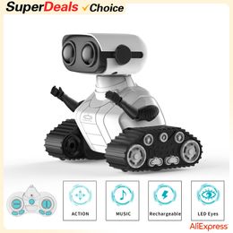 RC Robot Choix Ebo Robot Jouets Rechargeable Télécommande Robot RC Voiture Jouet Musique Et LED Yeux Cadeau Pour Enfants Garçons Et Filles Enfants 230714