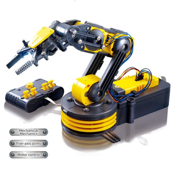 RC Robot DIY Télécommande électrique Manipulateur Expérience scientifique Assemblage de jouets éducatifs pour enfants pour les enfants Étude Science 221122