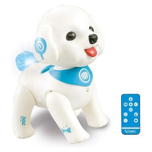 RC Robot chien intelligent chiot Teddy Programmable commande vocale chant marche télécommande électronique animaux jouets pour enfants 240116