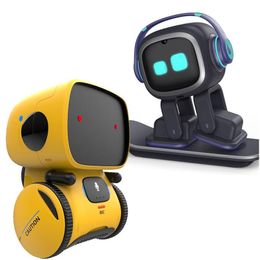 RC ROBOT EMO SMART S Dance Voice Command Sensor Zingt Dancing Herhaalde speelgoed voor kinderen jongens en meisjes praten 221122 Drop Delivery Dh5qt