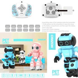 Robot RC Intelligent Télécommande Robot Avec Enregistrement Voix Magique Peut Musique Danse Marche Intelligente Suivre Fonction Jouet Enfant Adulte Cadeaux RTR 230712