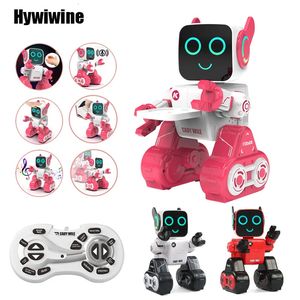 RC Robot R4 Intelligent sens inductif télécommande intelligente Robo conseiller banque de pièces cadeau pour enfants jouets éducatifs 231215