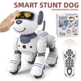 RC Robot RC Robot Smart Stunt Dog Electronic Animal Pets Dog Voice Command Programable Music Song Robot Dog Toy para niños RC Toys Gifts 230714