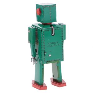 RC Robot Retro Wind Up Mécanique Robot MS397 Clockwork Tin Toy Pour Adulte Collection 230714