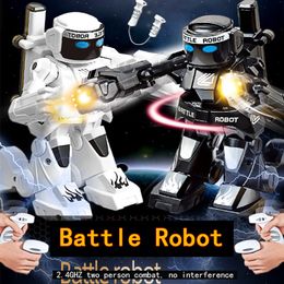 RC Robot To Fighting Kids RC Robot Speelgoed Robots voor Jongen Cool Stuff Grappig Elektrisch Speelgoed Kinderen Sensorische Afstandsbediening Robotic Fight Boksen 230705