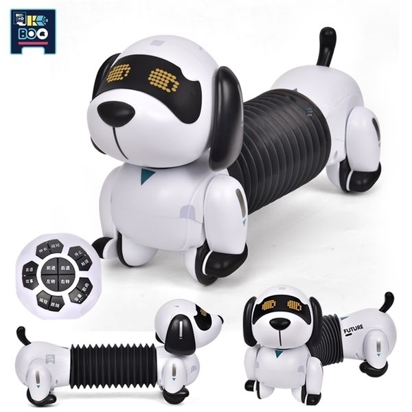 RC Robot UKBOO chien interactif télécommande ic Stunt teckel électronique animal de compagnie programme intelligent jouets éducatifs pour enfants 221109