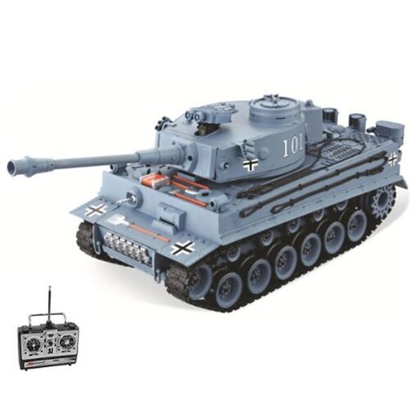 Tanque RC German Tiger 101 Large Can Launch Bullet Tanque militar 1:20 Tanque de simulación de gran tamaño Juguetes para niños Modelo Regalos 201208