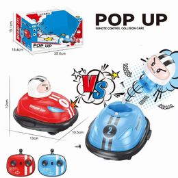 RC Toy 2.4G Super Battle Bumper Car Pop-up Doll Crash Bounce Ejection Light Childrens Remote Control Toys Gift for Parenting 240408
