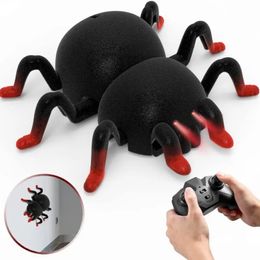 RC Toy broma simulación araña trepadora control remoto acrobacias de acrobacias navidad de halloween juguetes de funk regalos para adultos y niños 240428