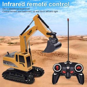 Camions RC Mini télécommande Bulldozer 124 alliage plastique ingénierie voiture camion à benne basculante grue pelle véhicule électrique jouets cadeau 217407509