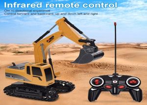 RC Trucks Mini Remote Control Bulldozer 124 ALLOY PLASTIQUE ENGINEERINE CAR CRUM CRURME CRANE CRANE POUR LE VÉHICULE ÉLECTRIQUE TOYS Gift 21149727