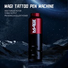 Connecteur RCA MAGI Machine à tatouer stylo rotatif professionnel pistolet à moteur maquillage Permanent 10000 tr/min 40mm course 240327