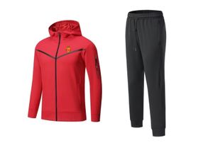 RCD Mallorca Heren vrijetijdstrainingspakken Outdoor vrijetijdssport Warme trainingskleding Volledige ritssluiting Met dop Sportpak joggingshirt met lange mouwen