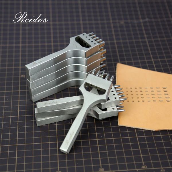 RCIDOS Watch Belt Flat Hole Puncher ,, Hole d'ellipse / bande de montre ronde 5Hole Cutter, Distance centrale du trou 6,5 mm, 3x2 / 4x2 / 5x2 / 5x2,5 mm