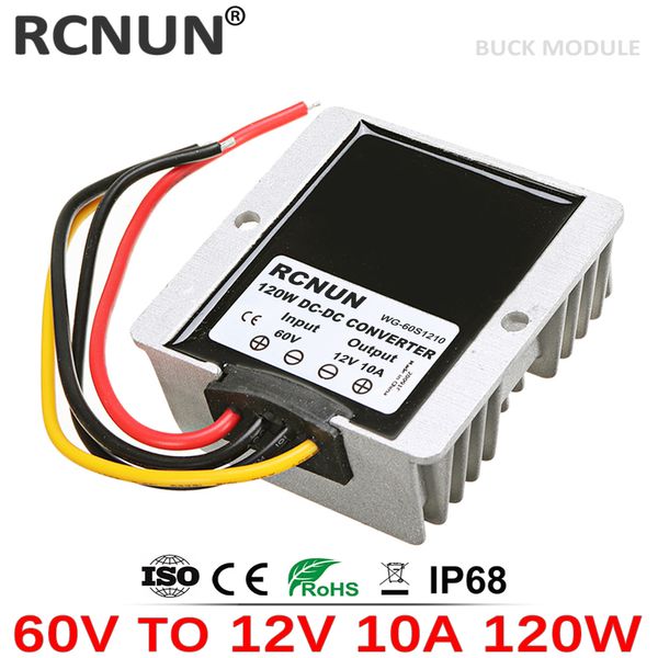 RCNUN 24V 36V 48V 60V a 5V 12V 24V 20A DC-DC Buck Converter 48V-12V Regulador de voltaje Bucur