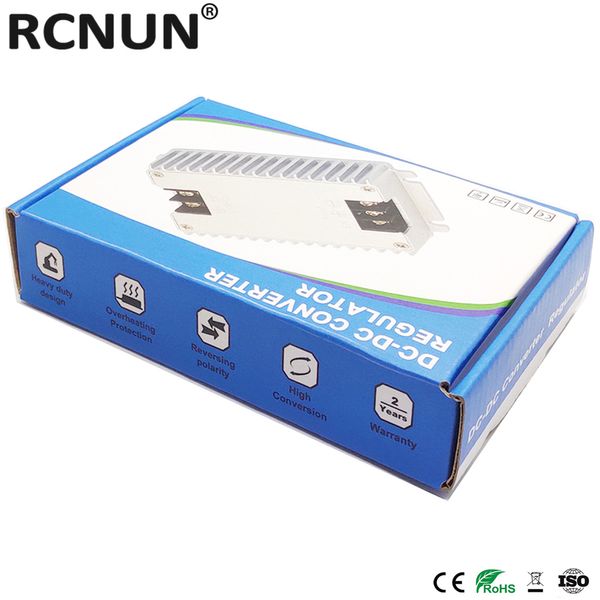 RCNUN 8-36V a 12V 10A 15A DC DC BOOST Buck Converter Regulador de 12 voltios Estabilizador de voltaje de bote con protección inversa