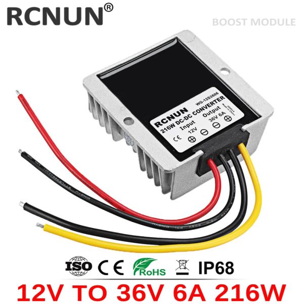 Convertidor de refuerzo rcnun 12V a 36V 5A 6A 6A DC/CC Regulador