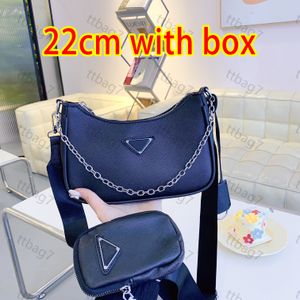 Réédition 2005 Cuir véritable 3 pièces Cross Body Hobo Sacs à main Sac de créateur Sacs à bandoulière en cuir Sacs fourre-tout en gros Sac multifonctionnel de grande capacité sous les bras