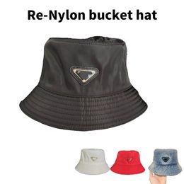 Re Nylon bucket hat site officiel 1:1 2024 designer classique PRA même style chapeau de seau version haute Casquettes chapeau à large bord pour hommes et femmes