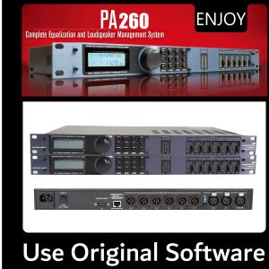 Lecteur Drive Rack 260 Processeur audio Professional Londpeaker Management System PA 260 Processeur Advanced Crossover Effect 3in / 6out Processeur