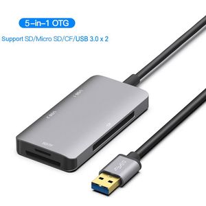Reader USB 3.0 SD SDHC CF Compact Flash TF MicroSD -kaartlezer USB3.0 U Flash Disk Drive Mouse OTG voor MacBook Laptop Notebook PC 5in1