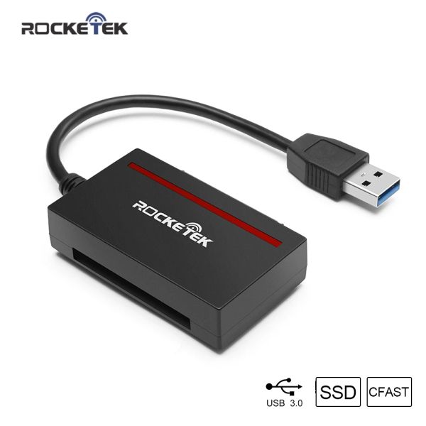 Lectores Lector de tarjetas CFast 2.0, tarjeta de adaptador USB 3.0 a SATA para 2.5 pulgadas SATA HDD SSD Disco duro DISCO/CF para Windows 10/8/7