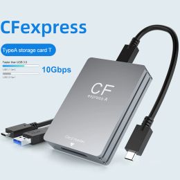 Lecteurs cfexpress Type A Carte Reader USB 3.2 10 Gbps CF Express Carte Type d'adaptateur de carte mémoire ASD pour l'ordinateur portable PC Windows