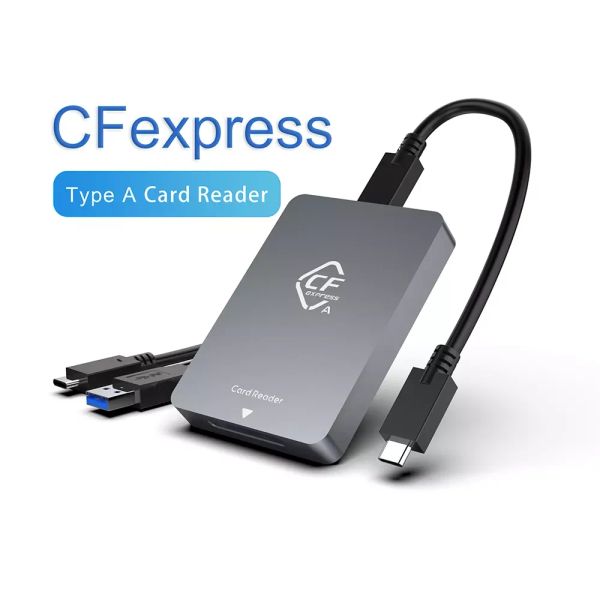 Lecteurs Cfexpress Type A Carte Reader USB3.1 Gen2 10 Gbps de lecture de carte Type C Adaptateur de carte mémoire pour les accessoires vidéo SLR vidéo 4K / 8K