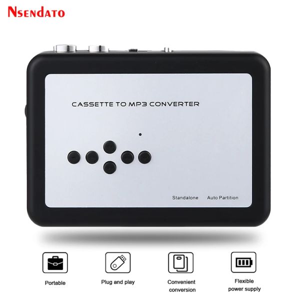 Lecteurs EZCAP 231 USB Cassette Tape Music Audio Player To MP3 Converter Tapes Cassette lecteur enregistreur Enregistrer le fichier MP3 sur USB Flash / USB