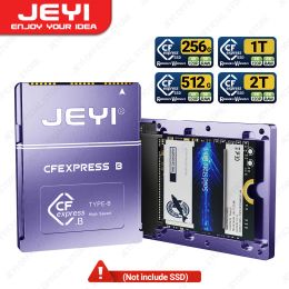 Lecteurs Jeyi Cfexpress TypeB à 2230 NVME M.2 Adaptateur SSD, PCIe 4.0 Memory CFExpress Carte pour Canon Nikon Z6 / Z7 / Z9 / R3 / R5