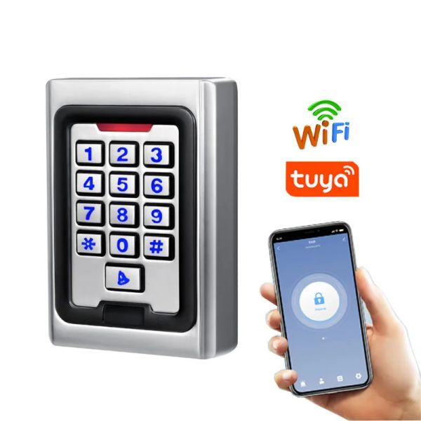 Lectores K5 Wifi Tuya Aplicación RFID Card Puerta Control de acceso Keypad independiente 125kHz ID de identificación Controlador de acceso de acceso de metal