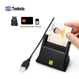 Lectores Sim Tarjeta Escritor de lectores Smart Contact ISO7816 SDK USB EMV IC Chip Smart Card Reader/Writer