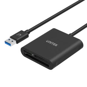 Lezers Unitek 3 in 1 kaartlezer USB 3.0 tot SD Micro SD TF CF -kaartadapter SDXC SDHC Flash Memory Card Reader voor pc -laptopcardreader