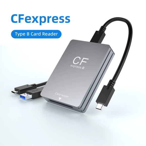 Lecteurs Lecteur de carte USB CFEXPRESS TYPE B Lecteur de carte USB3.2 Gen2 10gbp de lecture de carte Type ASD Adaptateur de carte mémoire pour l'ordinateur portable PC