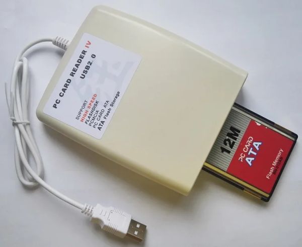 Lecteur USB vers PCMCIA Carte Reader 68 Pin Suppe PCMCIA, FlashDisk., Card PC ATA, ATA Flash Storage, SD à PCMCIA, CF à PCMCIA