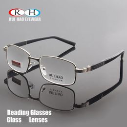 Leesbrillen Merk Leesbrillen Helder glazen lenzen Presbyope brillen Leesbrillen 1,00 ~ 4,00 Rechthoekige glazen Ontwerp 1308 231012