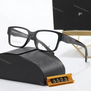 Gafas de lectura Gafas de sol polarizadas de diseñador Hombres Lente transparente anti-luz azul Marco de insignia triangular Colorblock Gafas diarias Gafas rectangulares unisex 3573