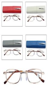 Lunettes de lecture stylo étui couleurs Tube en aluminium unisexe lunettes pliantes portables presbytie lunettes avec boîte 6158720