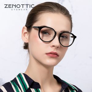 Lunettes de lecture ZENOTTIC Anti Blue Light Lunettes Hommes Rétro Lunettes Rondes Cadre Gaming Ordinateur Lunettes Femmes Blue Light Blocking Lunettes 230701