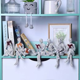 LEZEN VROUW HARNEN standbeeld Desktop Decoratie Ornament Home Living Room Slaapkamer Office Desk Decor Art Sculpture Figurines 240409