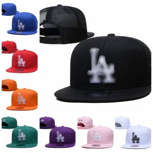 Klaar Voorraad Mexico Modeaccessoires Passende Caps Letter L A Hip Hop Verstelbare Hoed Baseball Caps Volwassen Platte Piek Voor Mannen Vrouwen Volledig Gesloten